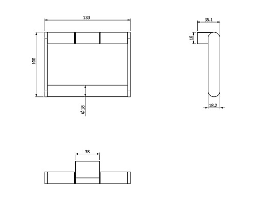 Бумагодержатель без крышки LANGBERGER 29043C