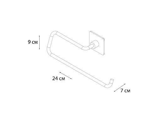 Держатель бумажных полотенец FIXSEN Square FX-93110C