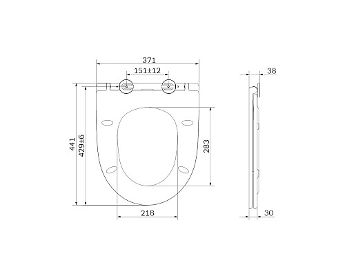 Сиденье для унитаза AM.PM Awe с микролифтом C117853WH