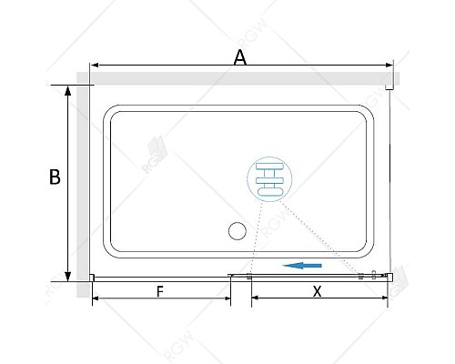 Душевой уголок RGW Stilvoll SV-42B 140x80 32324284-014 профиль Черный стекло прозрачное