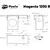 Раковина Paola Magenta 120 R на стиральную машину Белая глянцевая