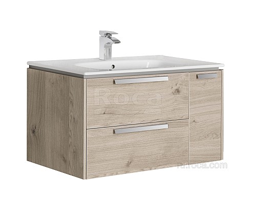 Тумба под раковину Roca Lago 80 857296444 светлый дуб