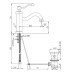 Смеситель для раковины Paini Duomo Золото PVD