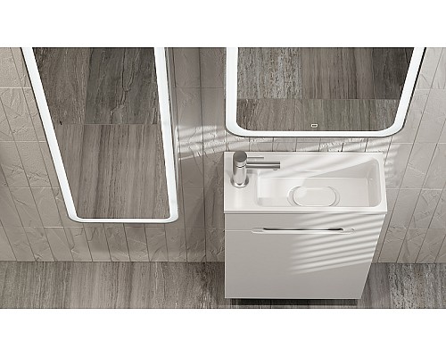 Тумба под раковину Jorno Modul 50 Mol.01.50/P/W/JR подвесная Белая