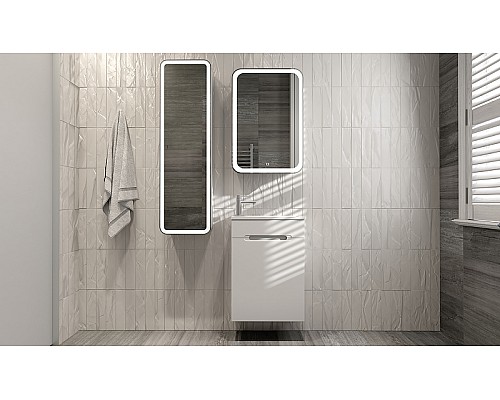 Тумба под раковину Jorno Modul 50 Mol.01.50/P/W/JR подвесная Белая