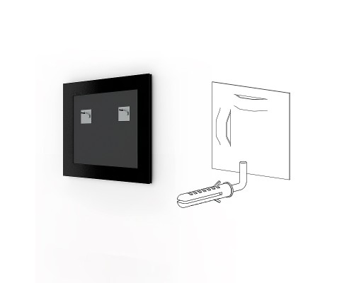 Зеркало Evoform Definite 64х64 BY 0783 в багетной раме - Золотой акведук 61 мм