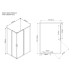 Душевой уголок Vincea Scala 120x80 Хром