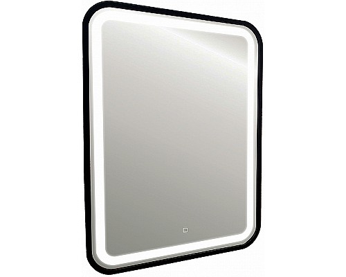 Зеркало Azario Мальта-лофт 60 LED-00002353 с подсветкой Черное с сенсорным выключателем