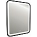 Зеркало Azario Мальта-лофт 60 LED-00002353 с подсветкой Черное с сенсорным выключателем