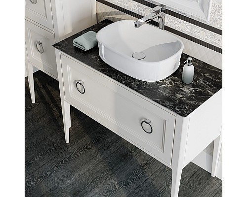 Раковина Kerama Marazzi CIRCO накладная 50, белая глянцевая