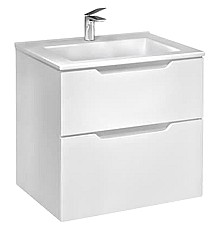 Тумба под раковину Jorno Slide 65 Sli.01.65/P/W подвесная Белая