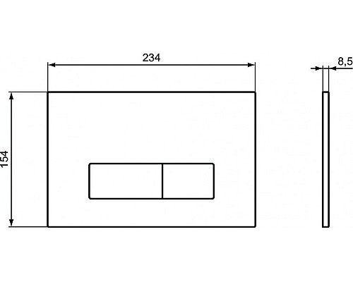 Клавиша смыва Ideal Standard Oleas P2 R0119AC Белая