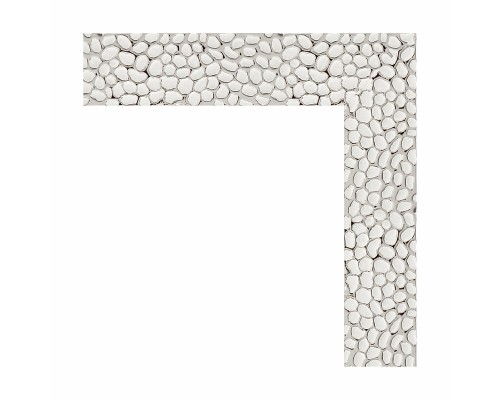 Зеркало Evoform Definite 111х61 BY 3194 в багетной раме - Чеканка белая 46 мм