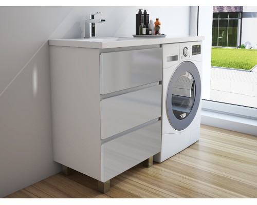 Тумба с раковиной Эстет Dallas Luxe 105 L ФР-00009668 Белая