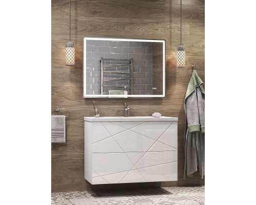 Зеркало Vigo Geometry Luxe 100 с подсветкой с сенсорным выключателем