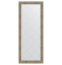 Зеркало Evoform Exclusive-G Floor 200х80 с гравировкой в багетной раме - Виньетка античное серебро 85 мм