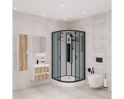 Душевая кабина Niagara Premium NG-6902-01G BLACK 100x100