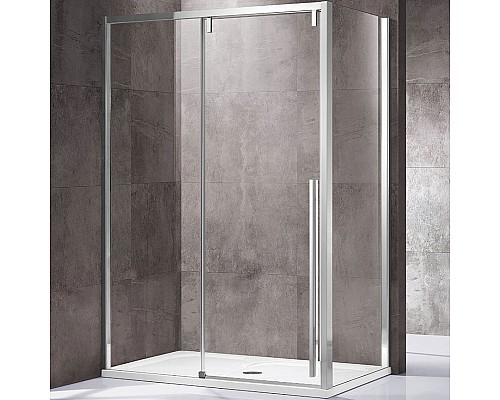 Душевой уголок Vincea Lugano 140х90 VSR-1L9014CL-1 профиль Хром стекло прозрачное