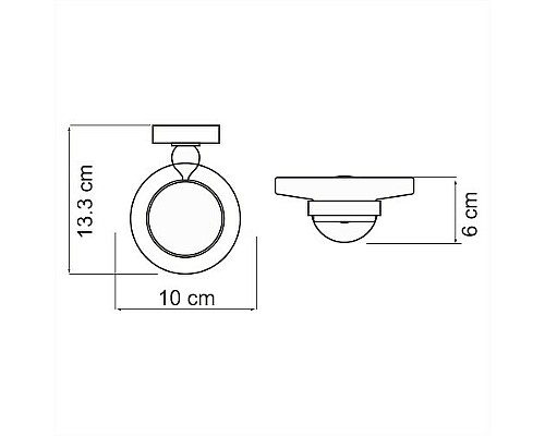 Мыльница WasserKRAFT Regen K-6929 Хром
