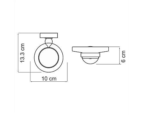 Мыльница WasserKRAFT Regen K-6929 Хром