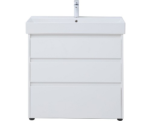 Тумба под раковину Aquanet Nova Lite 85 302475 Белый глянец