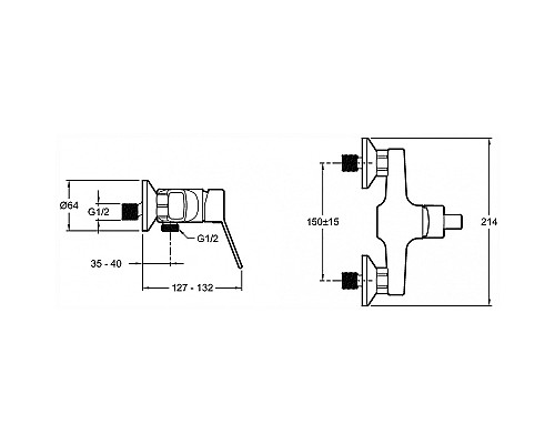 Смеситель для душа Jacob Delafon EO E24159RU-CP Хром