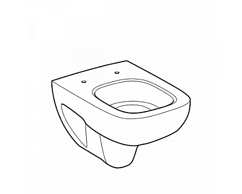 Унитаз подвесной Geberit Renova Compact Square 5/6 л 35 см