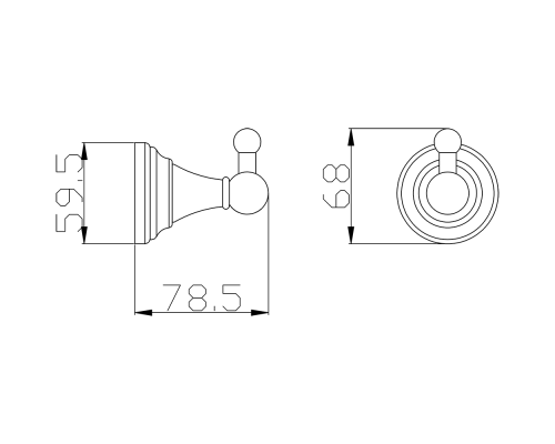 Крючок Rav Slezak Morava MKA0100Z Золото
