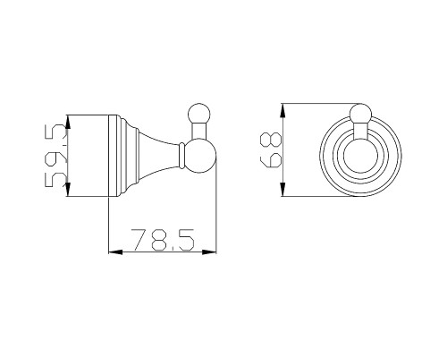 Крючок Rav Slezak Morava MKA0100Z Золото