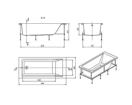 Акриловая ванна Roca Easy 180x80 248618000