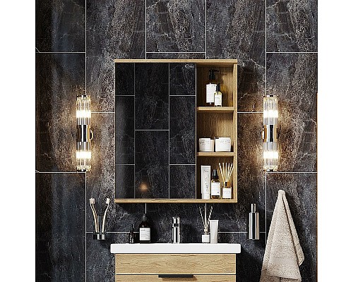 Зеркальный шкаф Onika Легран 50.00У 205022 Дуб галифакс