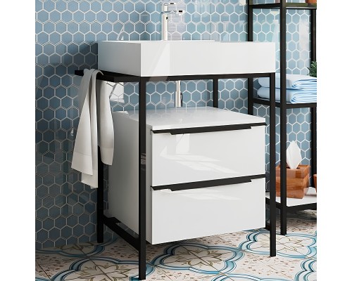 Тумба с раковиной Эстет Comfort Loft 70 ФР-00003613 Белая