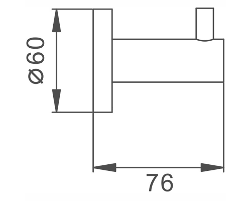 Крючок Haiba HB8305-1 Нержавеющая сталь