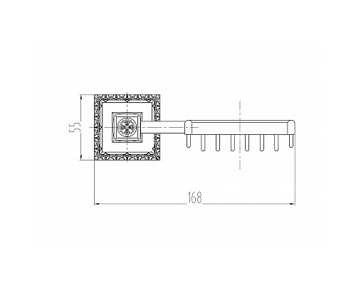 Держатель для мыла настенный MILACIO Alicante, бронза MC.910.BR
