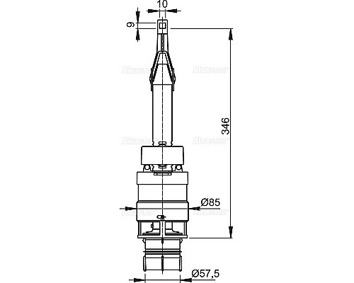 Сливная арматура Alcaplast A06 Белая