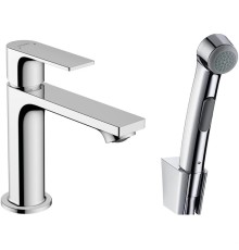 Смеситель для раковины Hansgrohe Rebris E с гигиеническим душем Хром