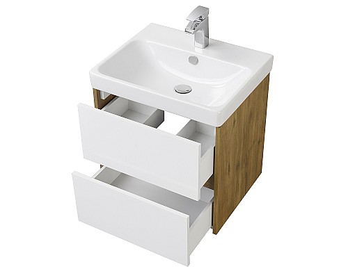 Тумба под раковину Aquaton Сканди 70 1A251801SDZ90 подвесная Белый Дуб рустикальный