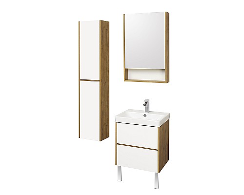 Тумба под раковину Aquaton Сканди 70 1A251801SDZ90 подвесная Белый Дуб рустикальный