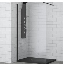 Душевая перегородка RGW Walk In WA-002B 120 35100212-14 профиль Черный стекло прозрачное