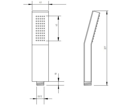 Ручной душ Migliore Inside 30887 Хром
