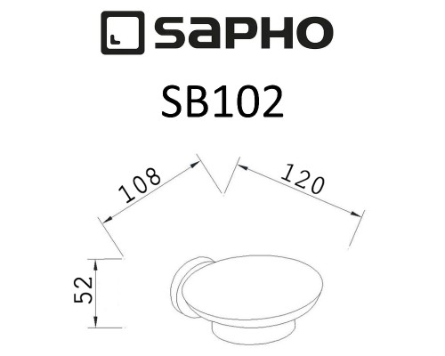 Мыльница Sapho Samba SB102 Хром