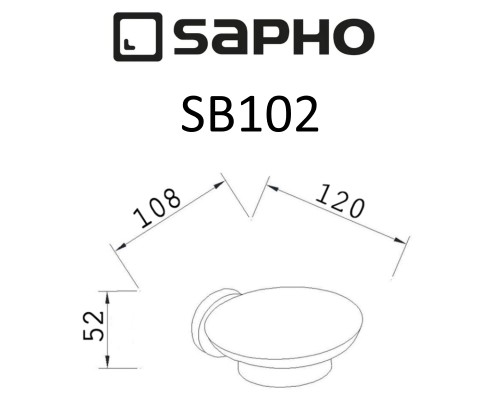 Мыльница Sapho Samba SB102 Хром