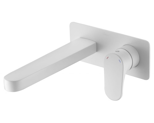 Смеситель для умывальника из стены Boheme Spectre Matt White