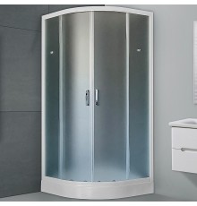 Душевой уголок Royal Bath HK 90х90 с поддоном профиль Белый стекло матовое