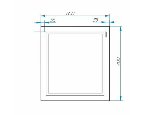 Зеркало Эстет Bali Classic 65 ФР-00002154 Белое