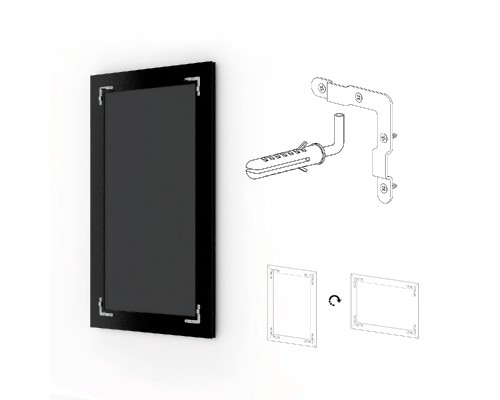 Зеркало Evoform Exclusive 77х57 Серебряный акведук