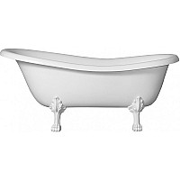 Ванна из искусственного камня Castone Даллас King 175x80 Белая ножки Белые