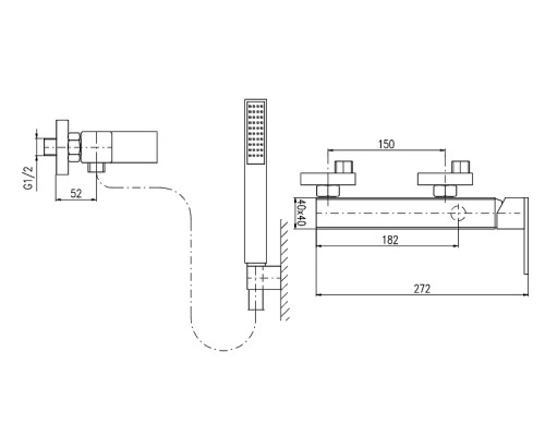 Смеситель для душа Rav Slezak Loira LR580.5/1 Хром