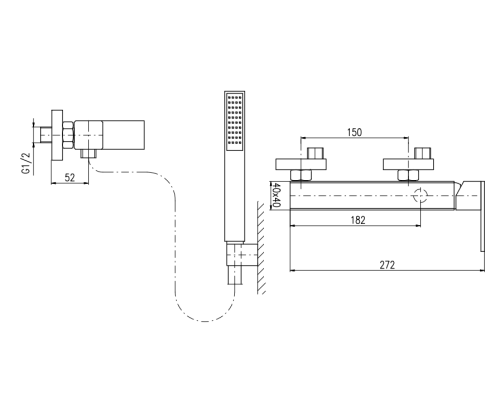 Смеситель для душа Rav Slezak Loira LR580.5/1 Хром