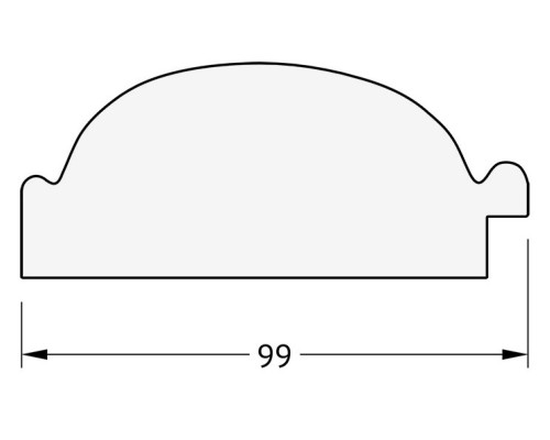 Зеркало Evoform Exclusive 119х59 BY 3495 с фацетом в багетной раме - Византия бронза 99 мм